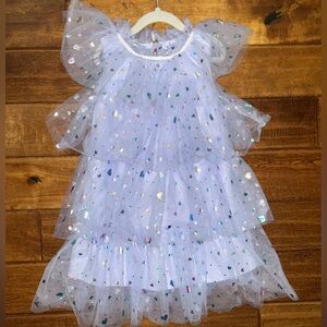 Lola + The Boys Glittery Tulle Dress